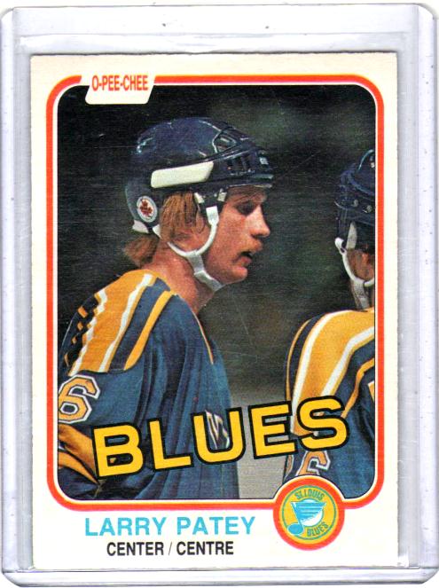 1981 O-Pee-Chee  Larry Patey  Card #303 - St. Louis Blues